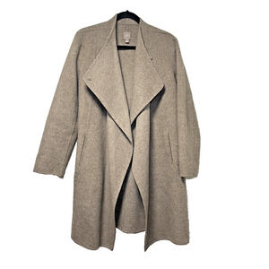 J.JILL Wool & Angora Rabbit Hair Blend Women's Sz Medium Oversized Cocoon Coat